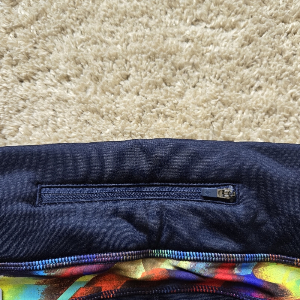 Athleta colorburts power lift tight fleece thermal leggings womens S - Picture 7 of 12
